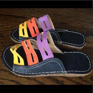 Colorful Slip On Sandal Size 42
